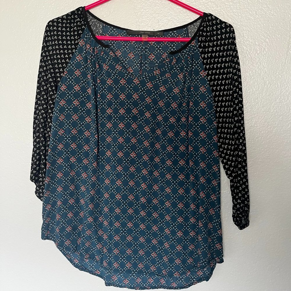 Patterned Dress Shirt